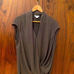 Helmut Lang drapey blouse